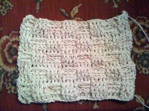 Basketweave Purse